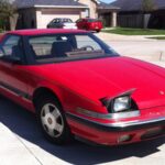 red buick reatta coupe headlights