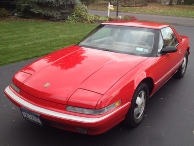 1989 red buick reatta coupe
